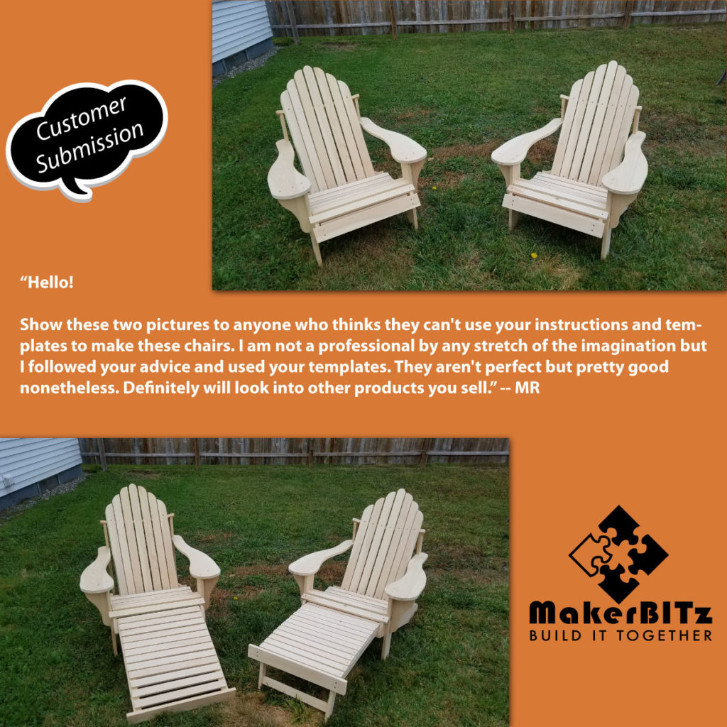 Paul Jackman Inspired Adirondack Chair Professional Templates – MakerBitz